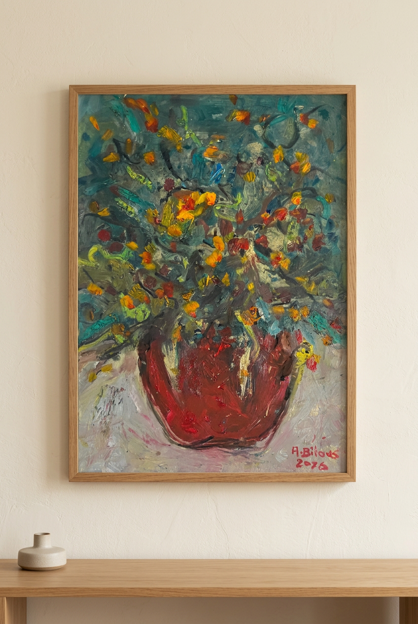 Vaso Vermelho de Verão