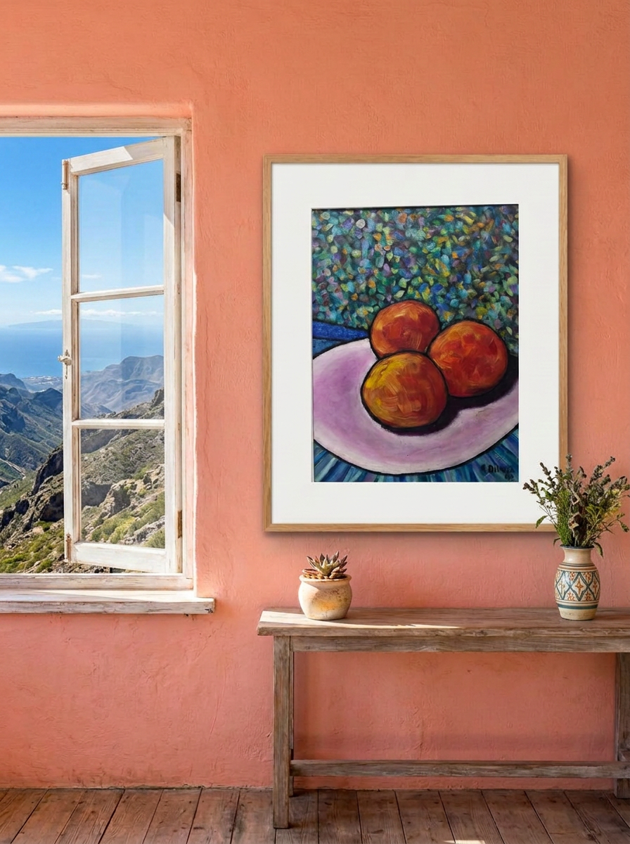 Laranjas no Prato Rosa
